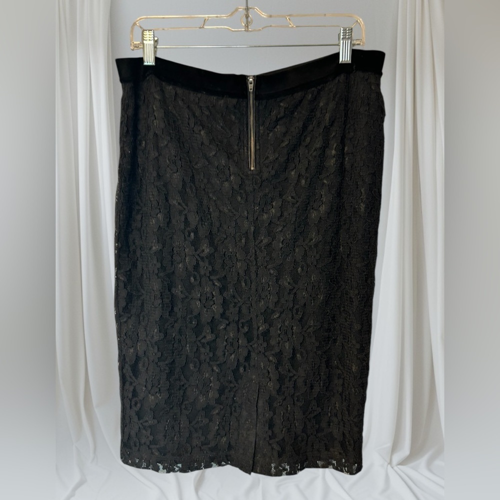 Nwt White + Warren Lace Pencil Skirt - image 7